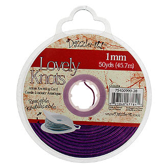 1 mm - Chinese knotted nylon cord - Various colors · 50 vg