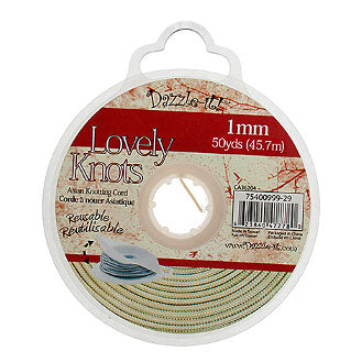 1 mm - Chinese knotted nylon cord - Various colors · 50 vg