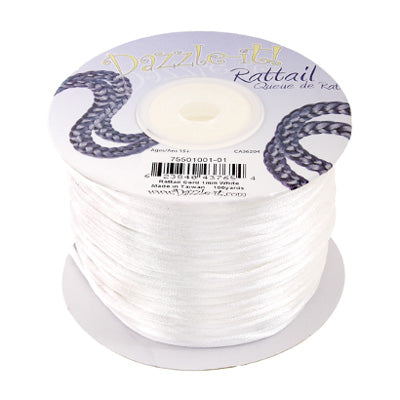 1 mm - 100 vg - Cordon queue de rat satiné · Couleurs variées