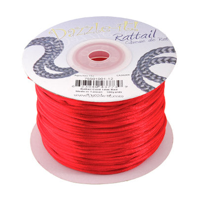 1 mm - 100 vg - Cordon queue de rat satiné · Couleurs variées