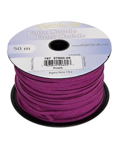 2.7mm - Faux Suede Lacing - 50m