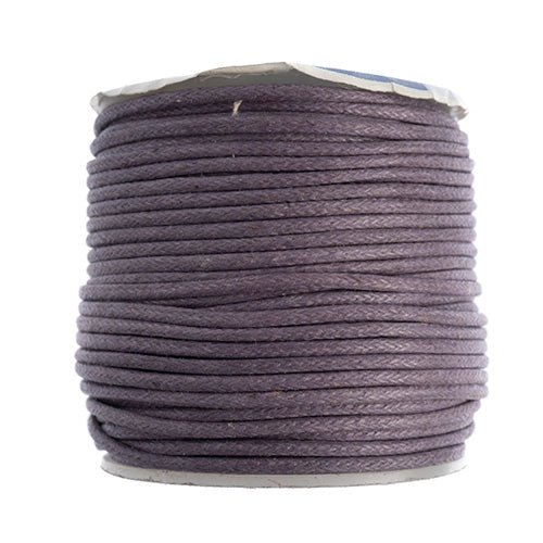 1 mm - Cordon de coton ciré · Couleurs variées · 25 m