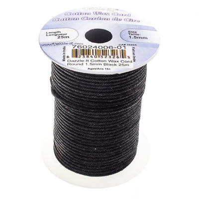 1,5mm - Cotton Wax Cord · 25m