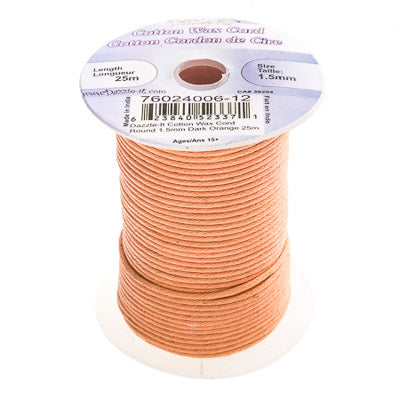 1,5mm - Cotton Wax Cord · 25m