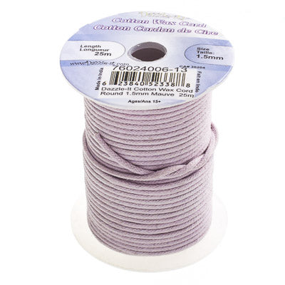 1,5mm - Cotton Wax Cord · 25m