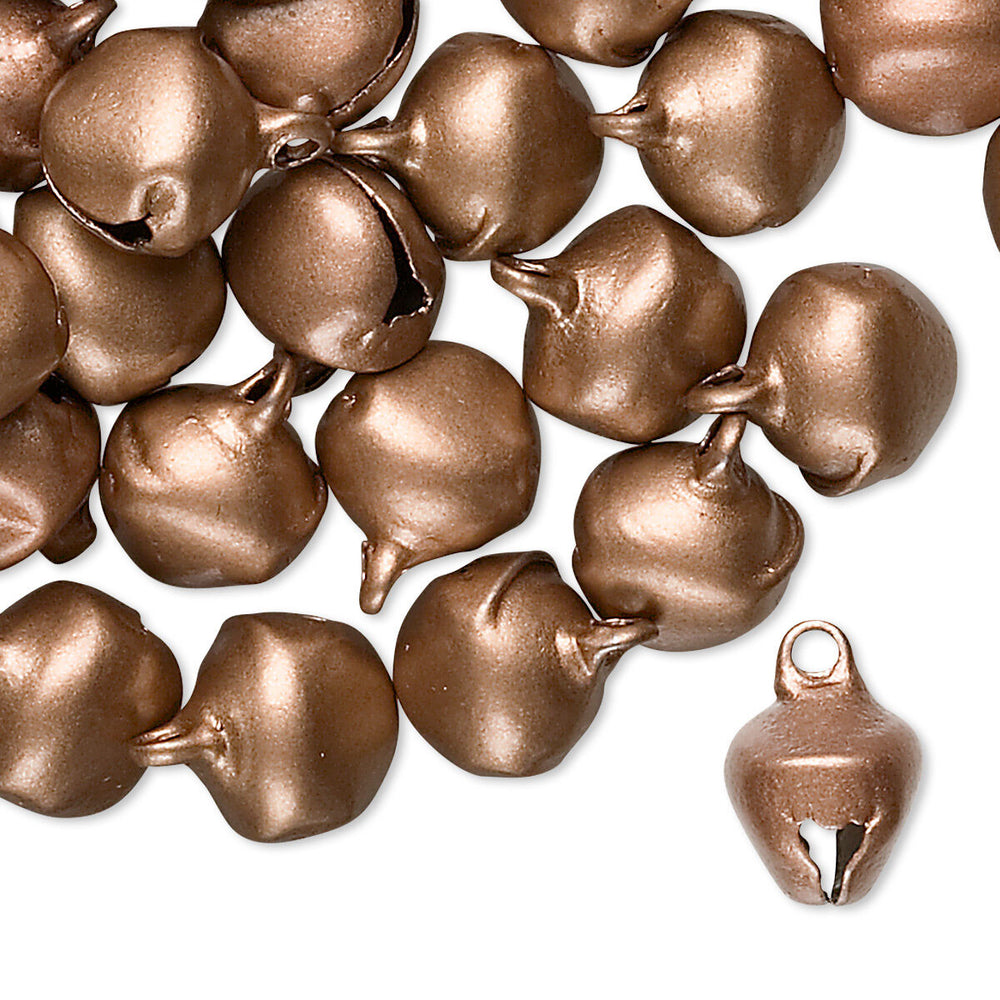 10 mm - Copper jingle bells round 100pcs