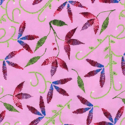Pétales des prairies AMPP01 - Rose Tissu 100% coton designer