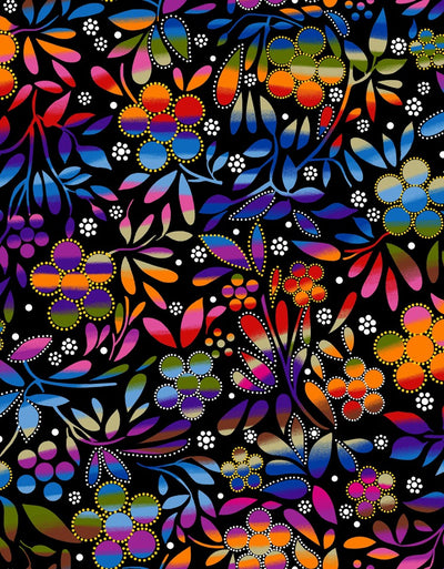 Sacred Place BA0009 - Black 100% Cotton Designer