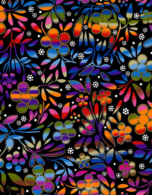 Sacred Place BA0009 - Black 100% Cotton Designer