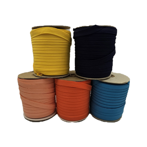 13 mm - Biais double pliage - 65% Poly 35% Coton