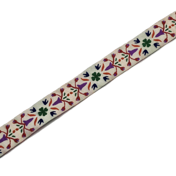25 mm - Floral Braided Jacquard
