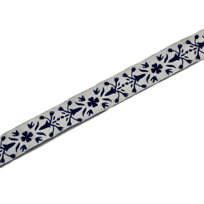 25 mm - Floral Braided Jacquard