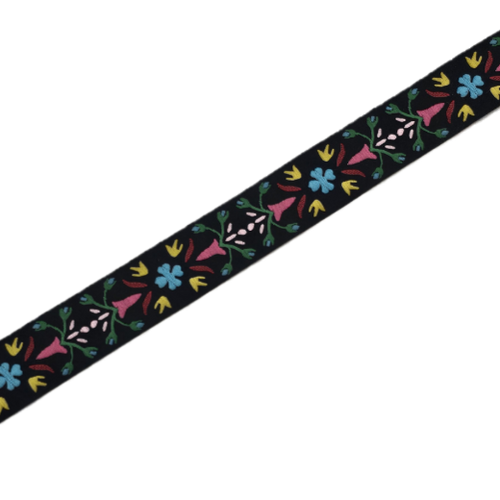 25 mm - Floral Braided Jacquard