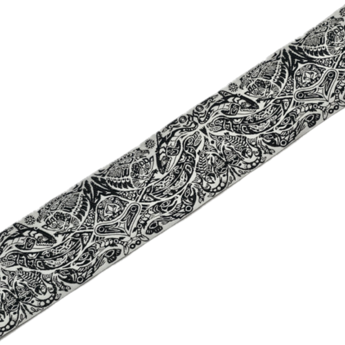 50 mm - Haida marine animal jacquard ribbon / 100% Polyester