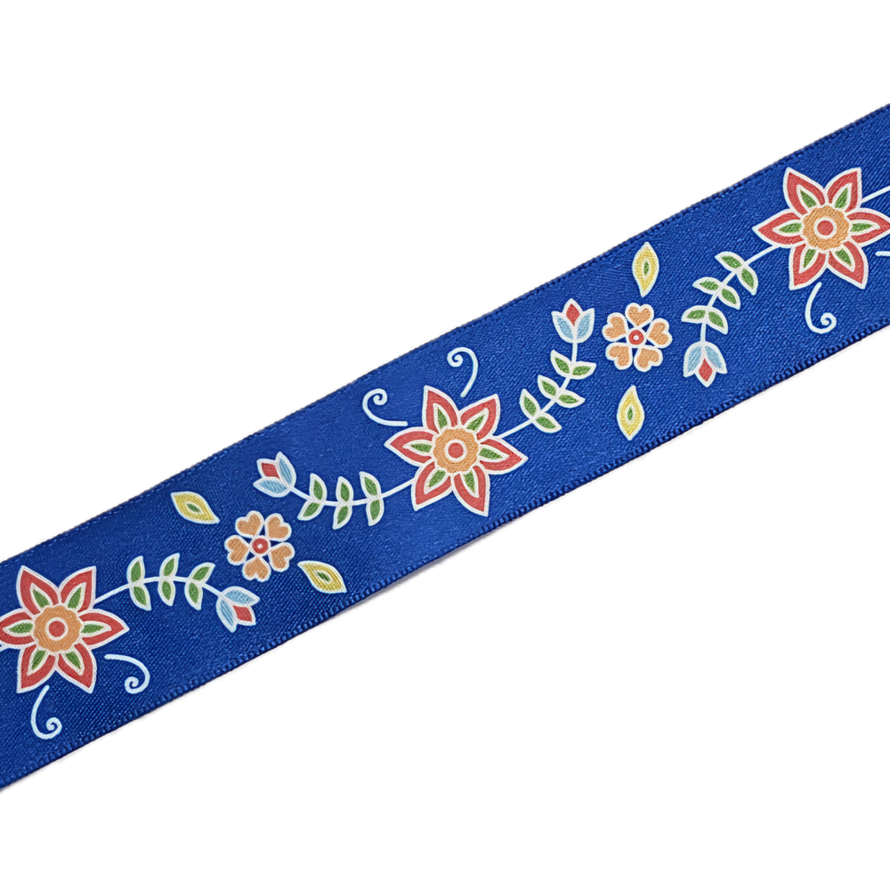 38 mm - Woodland Flowers Single Face Satin Ribbon / 100% Polyester