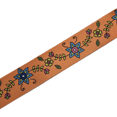 38 mm - Woodland Flowers Single Face Satin Ribbon / 100% Polyester