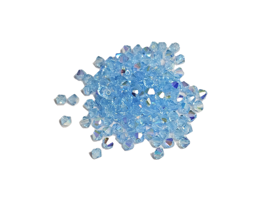 4x4 mm - Preciosa® - Crystal beads ''Machine Cut'' / ≈144pcs