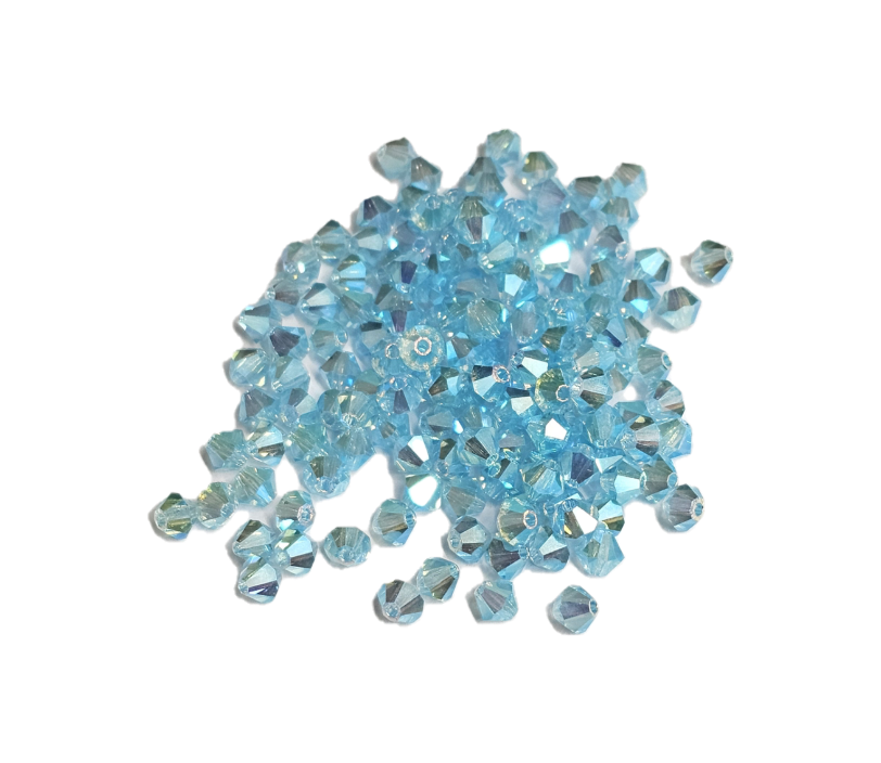 4x4 mm - Preciosa® - Crystal beads ''Machine Cut'' / ≈144pcs