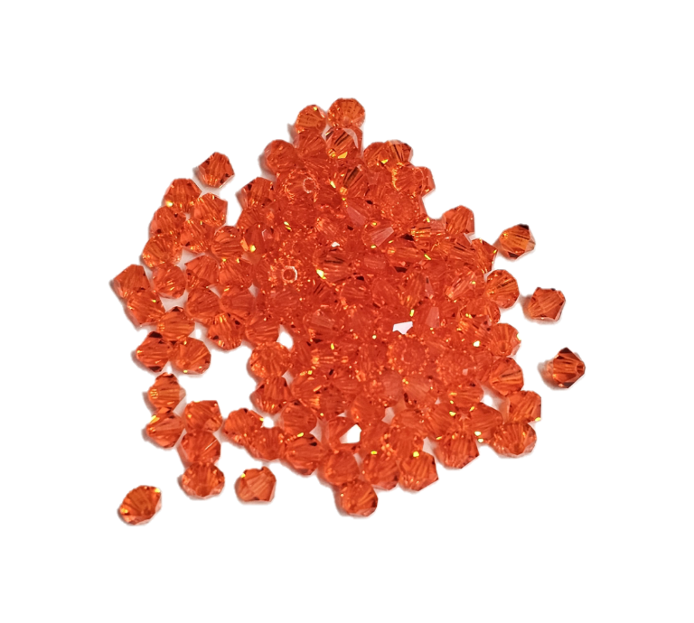 4x4 mm - Preciosa® - Crystal beads ''Machine Cut'' / ≈144pcs