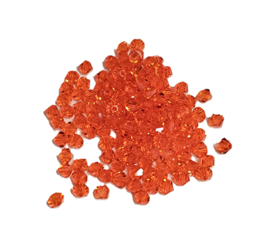 4x4 mm - Preciosa® - Crystal beads ''Machine Cut'' / ≈144pcs