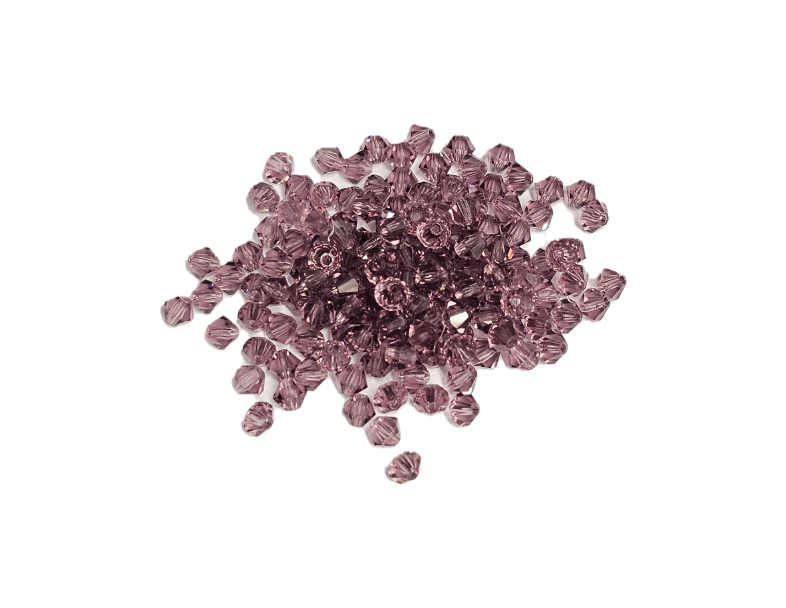 4x4 mm - Preciosa® - Crystal beads ''Machine Cut'' / ≈144pcs