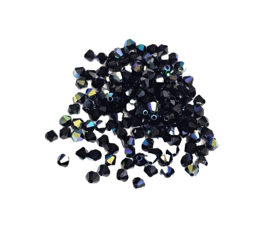 4x4 mm - Preciosa® - Crystal beads ''Machine Cut'' / ≈144pcs