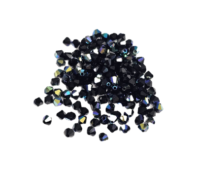 4x4 mm - Preciosa® - Crystal beads ''Machine Cut'' / ≈144pcs
