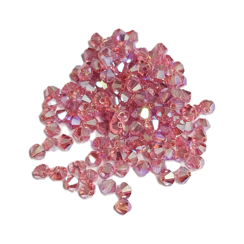 4x4 mm - Preciosa® - Crystal beads ''Machine Cut'' / ≈144pcs