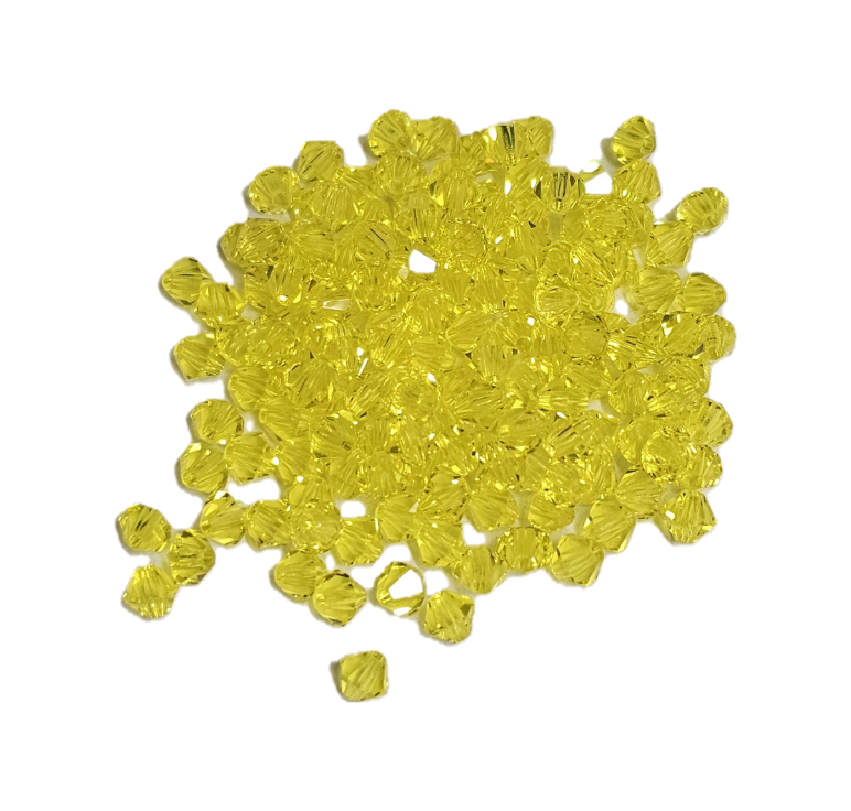 4x4 mm - Preciosa® - Crystal beads ''Machine Cut'' / ≈144pcs