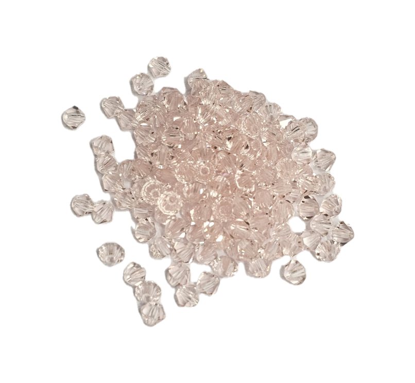 4x4 mm - Preciosa® - Crystal beads ''Machine Cut'' / ≈144pcs