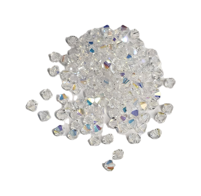 4x4 mm - Preciosa® - Crystal beads ''Machine Cut'' / ≈144pcs