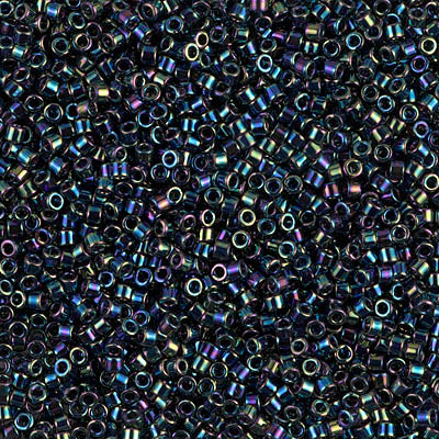 Miyuki Delica 11/0 - DB0005 Opaque Black AB