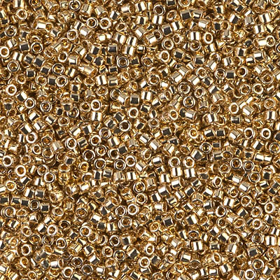 Miyuki Delica 11/0 - DB0034 Opaque 24Kt Gold Light Plated