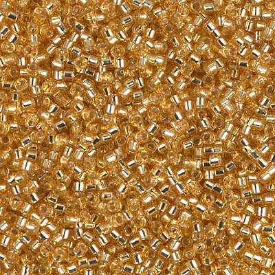 Miyuki Delica 11/0 - DB0042 Transp. Gold Silver Lined