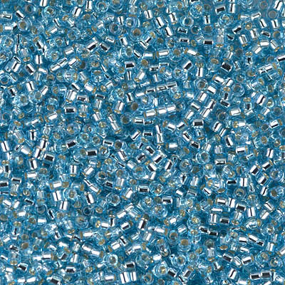 Miyuki Delica 11/0 - DB0044 Transp. Aqua Silver Lined