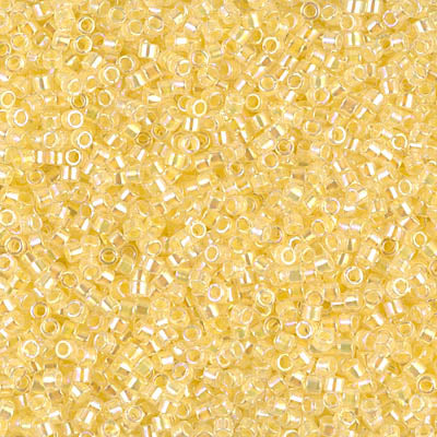 Miyuki Delica 11/0 - DB0053 Transp. Pale Yellow Lined-Dyed