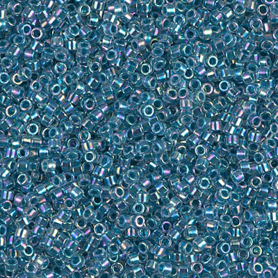 Miyuki Delica 11/0 - DB0058 Transp. Light Blue Lined-Dyed