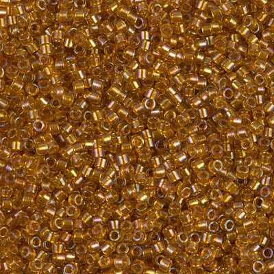 Miyuki Delica 11/0 - DB0065  Lined Topaz AB