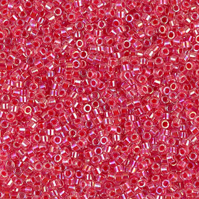 Miyuki Delica 11/0 - DB0075 Dark Rose AB Lined-Dyed