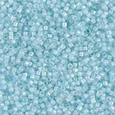 Miyuki Delica 11/0 - DB0078 Aqua AB Lined-Dyed