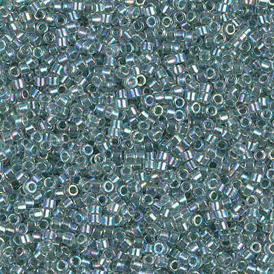 Miyuki Delica 11/0 - DB0084  Sea green AB Lined-Dyed