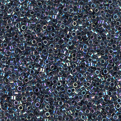 Miyuki Delica 11/0 - DB0086  Dark Blue AB Lined-Dyed