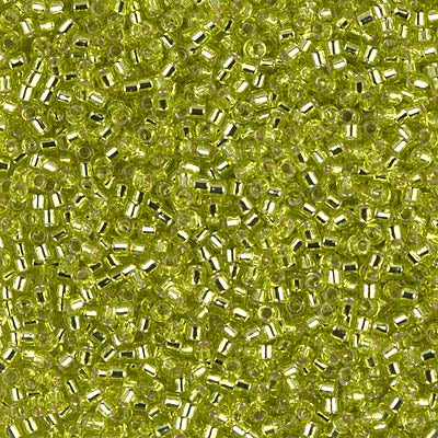 Miyuki Delica 11/0 - DB0147  Chartreuse Silver Lined