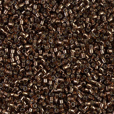 Miyuki Delica 11/0 - DB0150  Brown Silver Lined