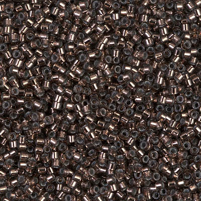 Miyuki Delica 11/0 - DB0184  Crystal Copper lined