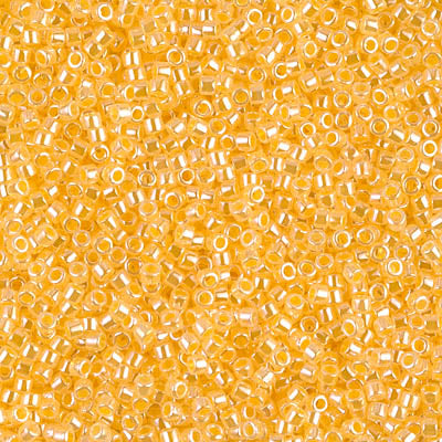 Miyuki Delica 11/0 - DB0233 Crystal Yellow Ceylon Lined-Dyed