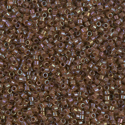 Miyuki Delica 11/0 - DB0287 Cinnamon Lined Topaz Luster