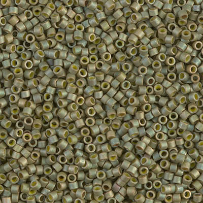Miyuki Delica 11/0 - DB0372 Lt. Olive Matte Luster