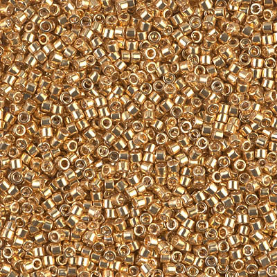 Miyuki Delica 11/0 - DB0410  Yellow Gold Galvanized-Dyed