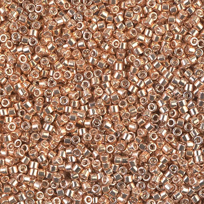Miyuki Delica 11/0 - DB0411 Apricot-Gold Galvanized-Dyed